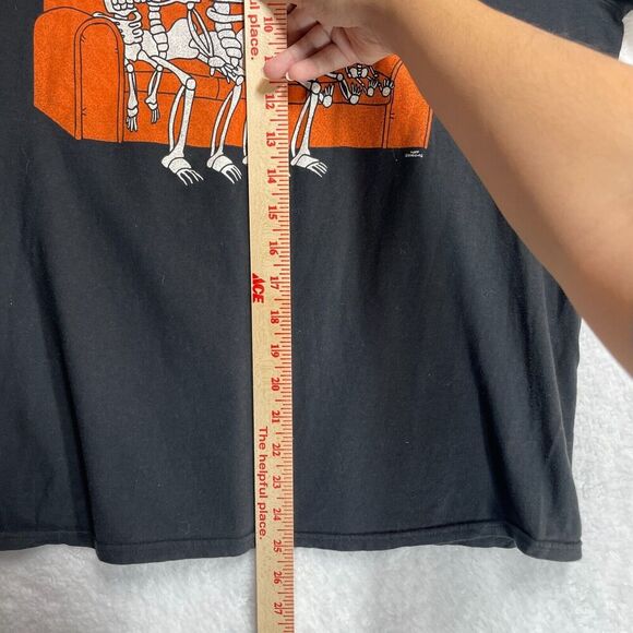 The Simpsons Skeleton Family Graphic T-Shirt Size Medium Halloween Theme Black - Picture 3 of 7